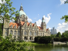 Sightseeing beim Neuen Rathaus in Hannover